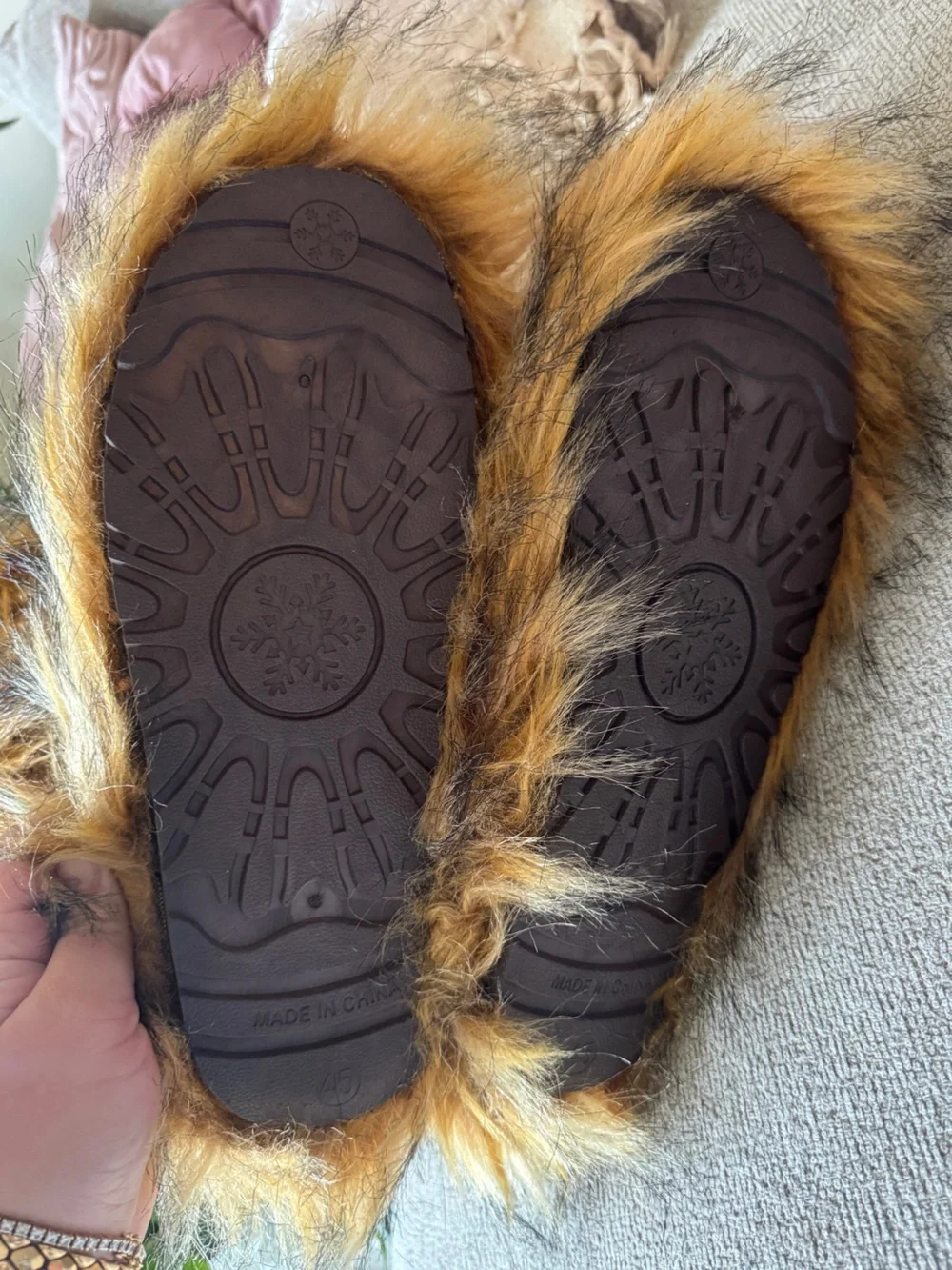 Faux Fur Boots, Mid-Calf Length, Furry Boots for Women Winter Snow Boots